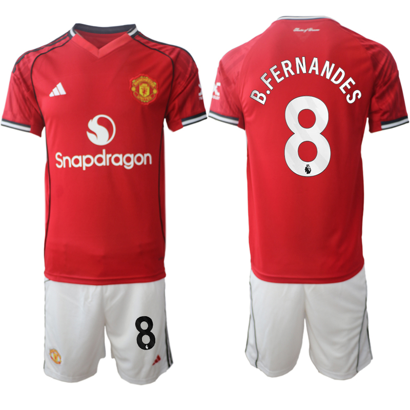 Men 2025-2026 Club Manchester United home Red 8 Soccer Jersey